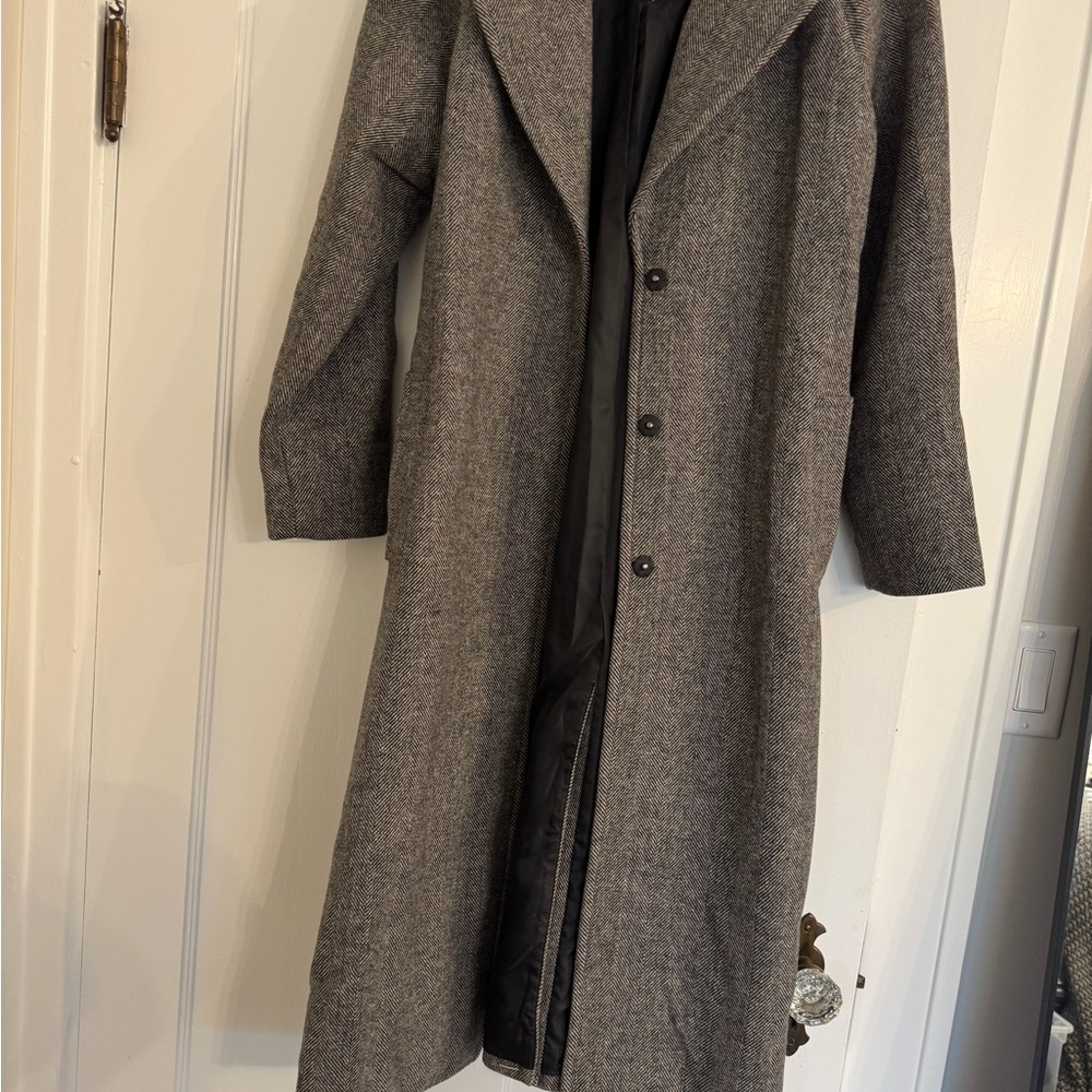 Express Herringbone Wool Coat